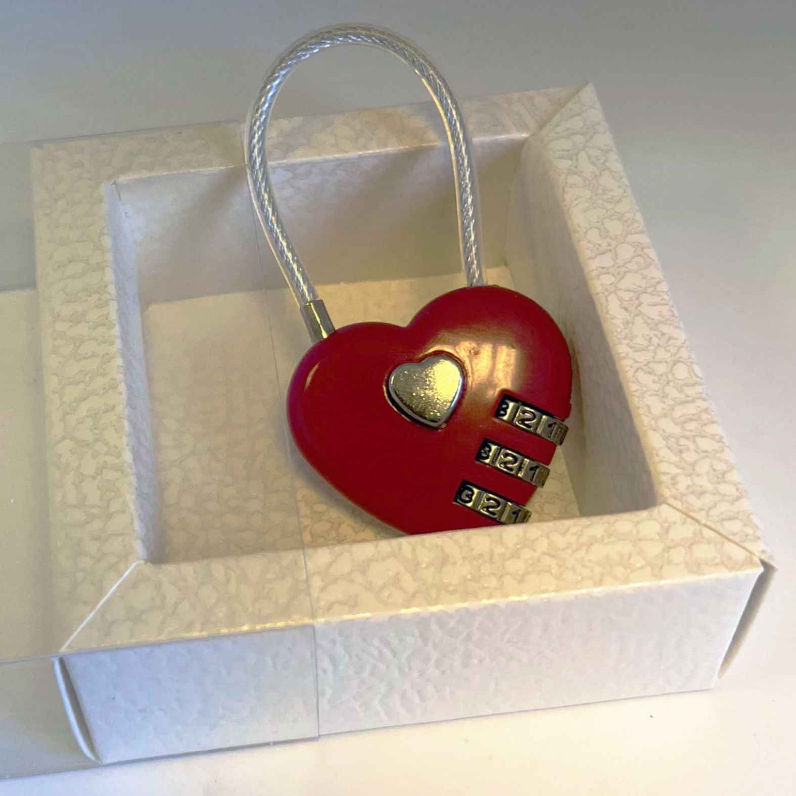 KATIE Lucchetto A Forma Di Cuore Personalizzabile Con Scatola Regalo, Porto Fortuna, Regalo Divertente Per Fidanzati, Amici E Coppie